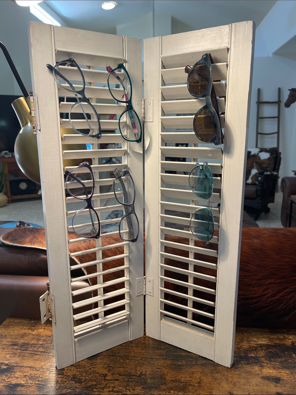Vintage Shutter/great for display, jewelry, glasses, sunglasses, etc